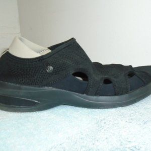 ZEES STRETCH FABRIC SLIP ON SLIDES SHOES SANDALS